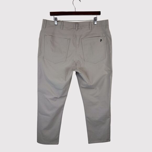 Public Rec Mens Pants Gray Chino 5 Pocket Straight Performance Classic 36x24 - Picture 2 of 11